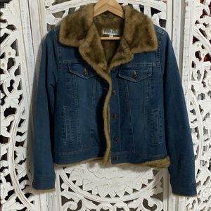 Marvin Richards Fur Lined Jean Jacket